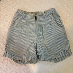 Vintage Bill Blass Blue and White Striped Women’s Shorts
